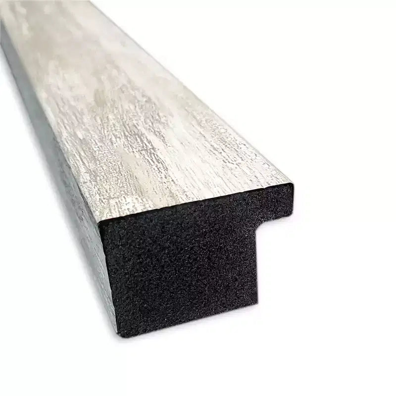 Espejo de pared rectangular, marco metálico plateado craquelado, 40"An x 29"Al, acabado mate desgastado