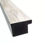 Espejo de pared rectangular, marco metálico plateado craquelado, 40"An x 29"Al, acabado mate desgastado