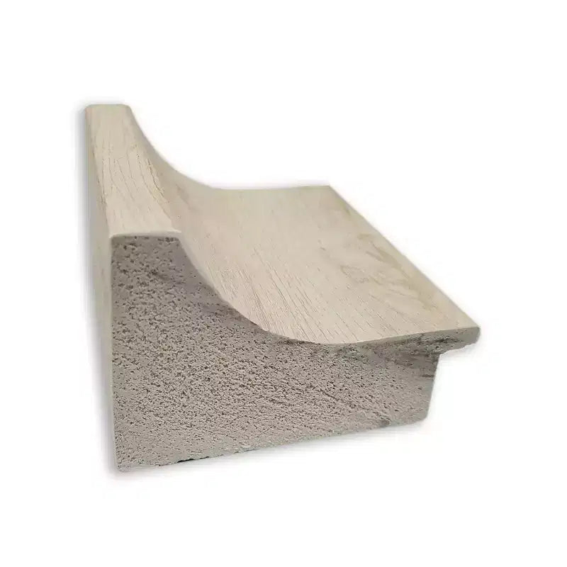 Espejo de pared para baño sin bisel Regal Birch Cream de 43" x 32" - Amanti Art: Rectangular, marco de poliestireno, montado en la pared