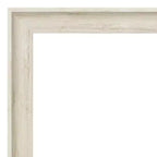 Espejo de pared para baño sin bisel Regal Birch Cream de 43" x 32" - Amanti Art: Rectangular, marco de poliestireno, montado en la pared