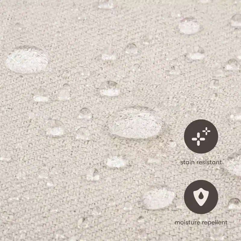 Mecedora con respaldo alto Mid-Century, tela de alto rendimiento ecológico, repelente al agua y resistente a las manchas