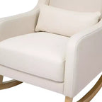 Mecedora con respaldo alto Mid-Century, tela de alto rendimiento ecológico, repelente al agua y resistente a las manchas