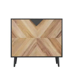 Armario de Almacenamiento con Vetas de Madera, 2 Puertas, Bisagras de Cierre Suave y Estante Ajustable, 80 cm An. x 74.4 cm Al.