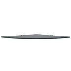 Juego de 2 estantes de esquina de cristal de seguridad templado negro de 25x25 cm