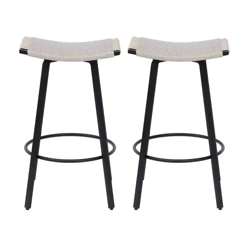 Juego de 2 taburetes de bar modernos giratorios de 26" de altura para mostrador, tapizados con respaldo bajo para isla de cocina
