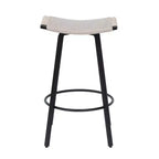Juego de 2 taburetes de bar modernos giratorios de 26" de altura para mostrador, tapizados con respaldo bajo para isla de cocina