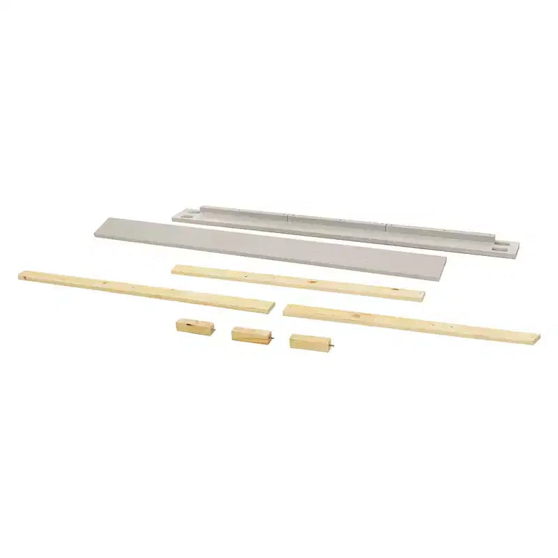 Kit de Rieles de Conversión de Cuna a Cama de Tamaño Completo, Madera de Pino Sostenible, Acabado No Tóxico