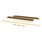 Kit de Rieles de Conversión de Cuna a Cama de Tamaño Completo, Madera de Pino Sostenible, Acabado No Tóxico
