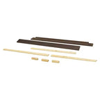 Kit de Rieles de Conversión de Cuna a Cama de Tamaño Completo, Madera de Pino Sostenible, Acabado No Tóxico