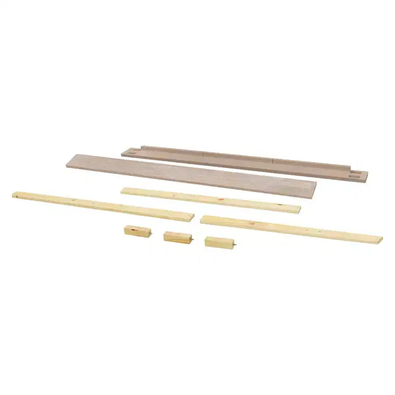Kit de Rieles de Conversión de Cuna a Cama de Tamaño Completo, Madera de Pino Sostenible, Acabado No Tóxico