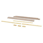 Kit de Rieles de Conversión de Cuna a Cama de Tamaño Completo, Madera de Pino Sostenible, Acabado No Tóxico