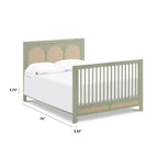 Kit de Rieles de Conversión de Cuna a Cama de Tamaño Completo, Madera de Pino Sostenible, Acabado No Tóxico