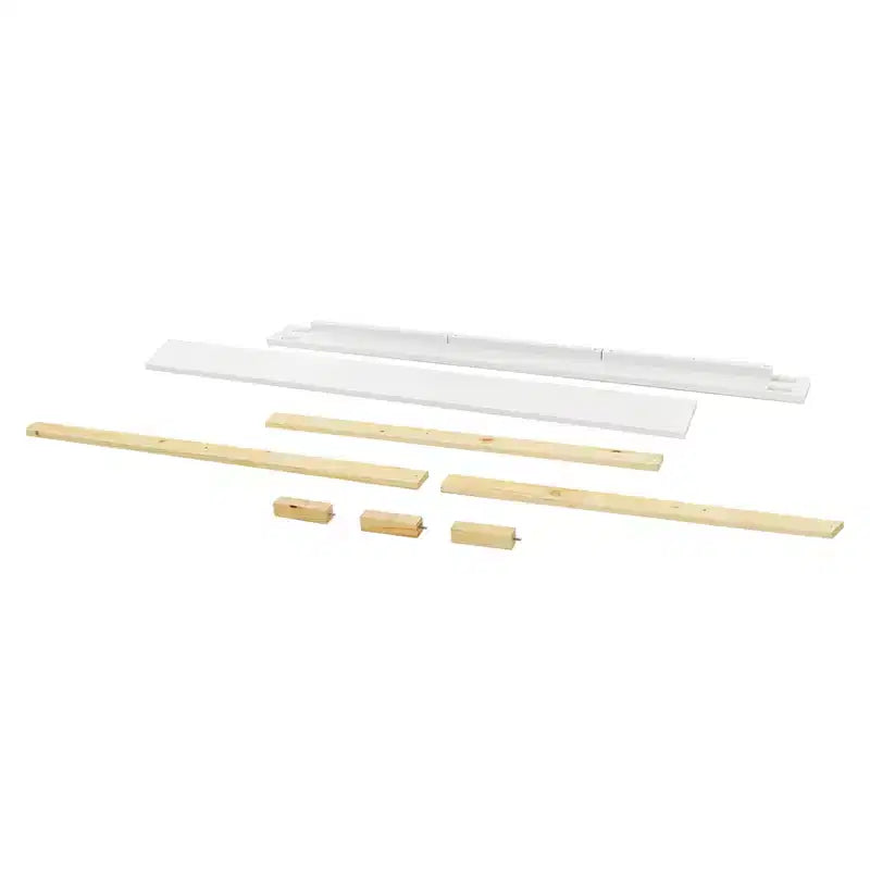 Kit de Rieles de Conversión de Cuna a Cama de Tamaño Completo, Madera de Pino Sostenible, Acabado No Tóxico