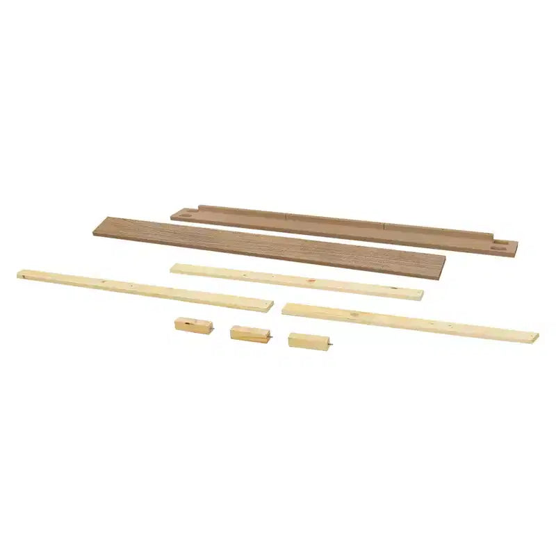 Kit de Rieles de Conversión de Cuna a Cama de Tamaño Completo, Madera de Pino Sostenible, Acabado No Tóxico