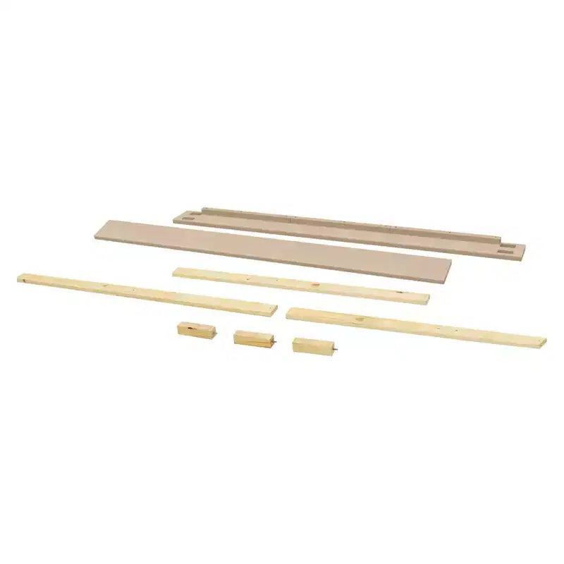 Kit de Rieles de Conversión de Cuna a Cama de Tamaño Completo, Madera de Pino Sostenible, Acabado No Tóxico