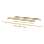 Kit de Rieles de Conversión de Cuna a Cama de Tamaño Completo, Madera de Pino Sostenible, Acabado No Tóxico