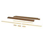 Kit de Rieles de Conversión de Cuna a Cama de Tamaño Completo, Madera de Pino Sostenible, Acabado No Tóxico