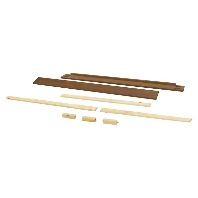 Kit de Rieles de Conversión de Cuna a Cama de Tamaño Completo, Madera de Pino Sostenible, Acabado No Tóxico