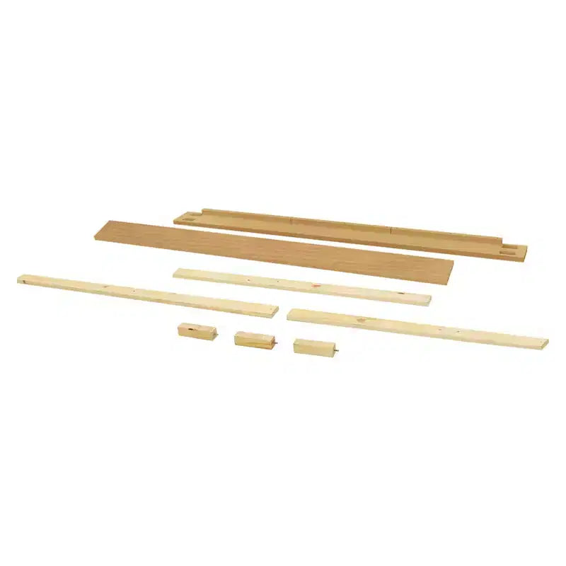 Kit de Rieles de Conversión de Cuna a Cama de Tamaño Completo, Madera de Pino Sostenible, Acabado No Tóxico