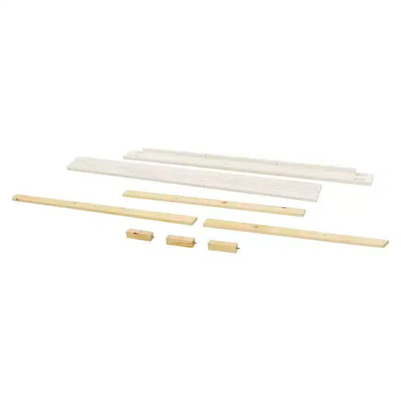 Kit de Rieles de Conversión de Cuna a Cama de Tamaño Completo, Madera de Pino Sostenible, Acabado No Tóxico
