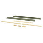 Kit de Rieles de Conversión de Cuna a Cama de Tamaño Completo, Madera de Pino Sostenible, Acabado No Tóxico