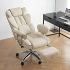 Silla ejecutiva de oficina con respaldo alto, silla ergonómica de oficina con asiento extra ancho, soporte lumbar y reposabrazos acolchados, silla giratoria con ruedas para escritorio de casa