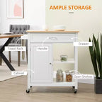 Carrito de isla de cocina, isla de cocina con ruedas y estante de almacenamiento, encimera de madera maciza, cajón, para comedor