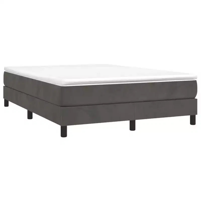 Estructura de cama: Terciopelo gris oscuro (100% poliéster), Contrachapado, Madera de ingeniería