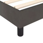 Estructura de cama: Terciopelo gris oscuro (100% poliéster), Contrachapado, Madera de ingeniería