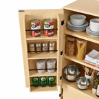 Mueble de almacenamiento de cocina de 72 pulgadas con puerta, estantes y estantes ajustables