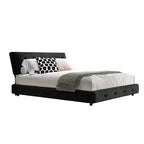 Cama Plataforma King Size de Chenilla, Estructura de Madera, Cabecero Tapizado con Almohada de Nube Ultra Suave Extra Grande