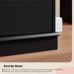 Cómoda doble de 12 cajones con encimera ancha, MDF, 63" ancho x 32.7" alto, dormitorio o sala de estar