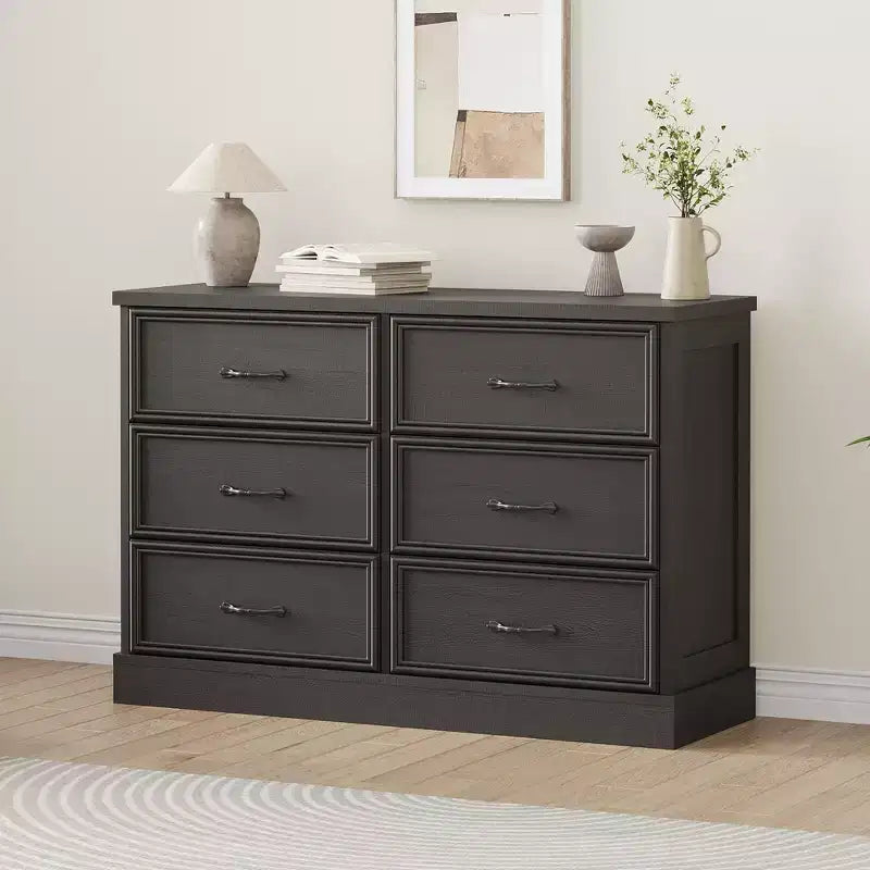 Mesita de noche de madera con cajón y 3 estantes abiertos, 15.5"An. x 47.2"Prof. x 32.3"Al.