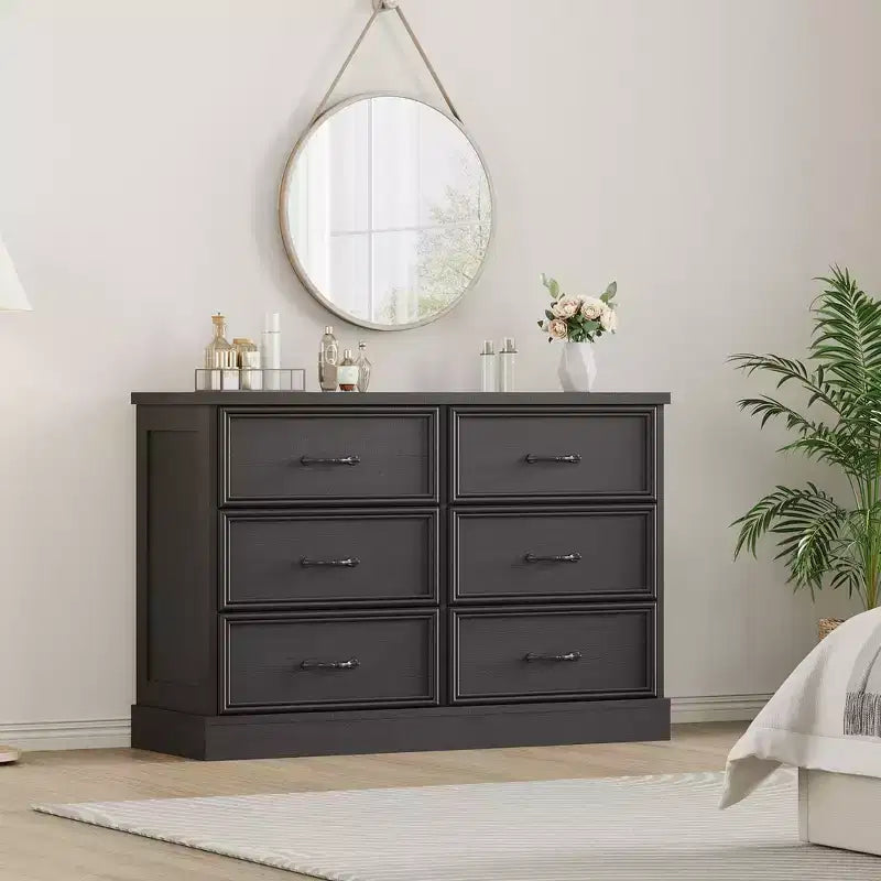 Mesita de noche de madera con cajón y 3 estantes abiertos, 15.5"An. x 47.2"Prof. x 32.3"Al.