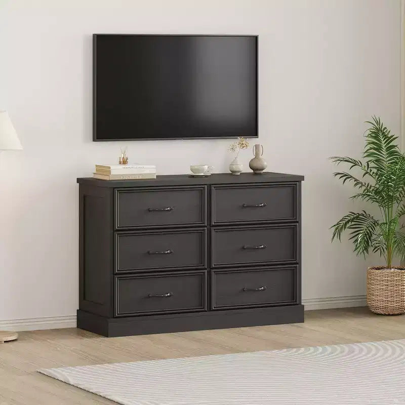 Mesita de noche de madera con cajón y 3 estantes abiertos, 15.5"An. x 47.2"Prof. x 32.3"Al.