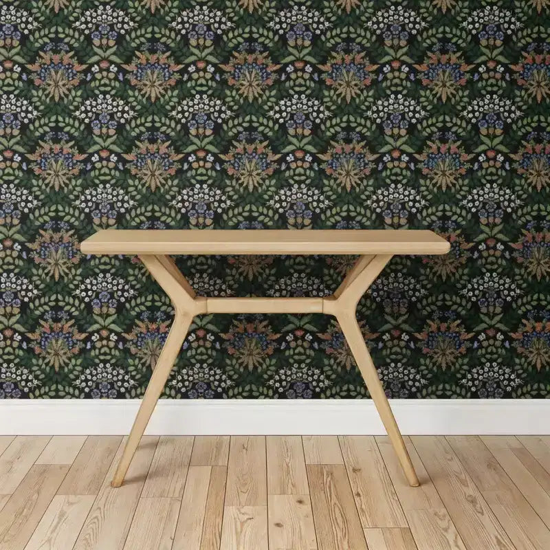 Mesa consola de pino macizo, base de patas cruzadas, estilo moderno de mediados de siglo, 116.8 cm ancho x 30.5 cm profundidad x 81.3 cm alto