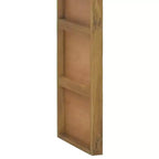 Mesa consola de madera de teca maciza, acabado rústico erosionado, 110 cm de ancho x 35 cm de profundidad x 75 cm de alto