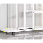Soporte para plantas de 6 niveles, estante esquinero escalonado para plantas y flores, soporte alto para plantas de interior con ruedas, soporte para macetas de varios niveles