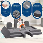 22 sofás modulares de juegos para niños, juego de espuma para escalar y gatear, sofá de espuma convertible lavable para sala de juegos, sala de estar