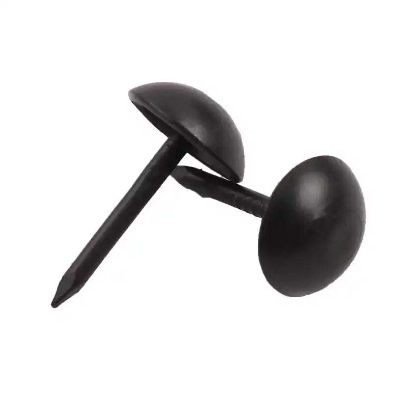 Mesa de Gangas Sofá Metal Cabeza Redonda Tachuelas Clavos 0.28 x 0.5 Negro 200 Pzas