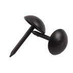 Mesa de Gangas Sofá Metal Cabeza Redonda Tachuelas Clavos 0.28 x 0.5 Negro 200 Pzas