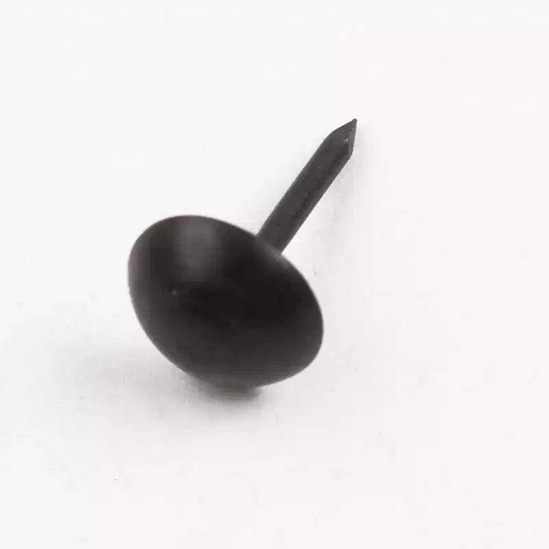 Mesa de Gangas Sofá Metal Cabeza Redonda Tachuelas Clavos 0.28 x 0.5 Negro 200 Pzas