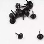 Mesa de Gangas Sofá Metal Cabeza Redonda Tachuelas Clavos 0.28 x 0.5 Negro 200 Pzas