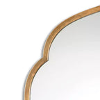 Espejo de pared dorado marroquí con arco, 40 x 24 pulgadas