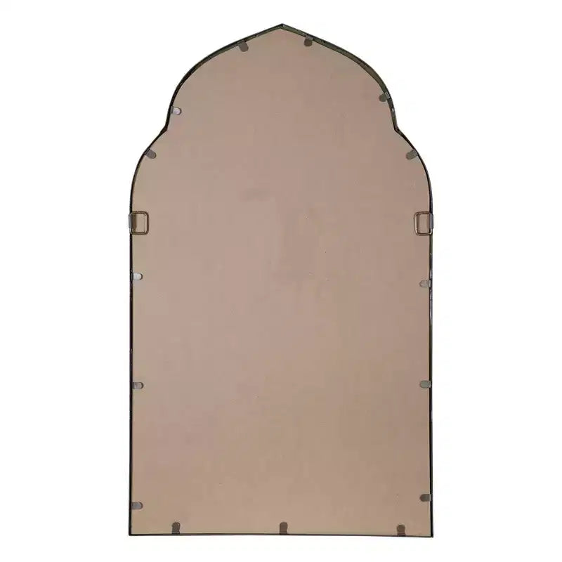 Espejo de pared dorado marroquí con arco, 40 x 24 pulgadas