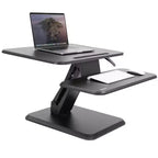 Mount-It! Height Adjustable Standing Desk Converter, 25 Wide Desktop, Sit-Stand Converting Desks with Gas Spring for Home & Office