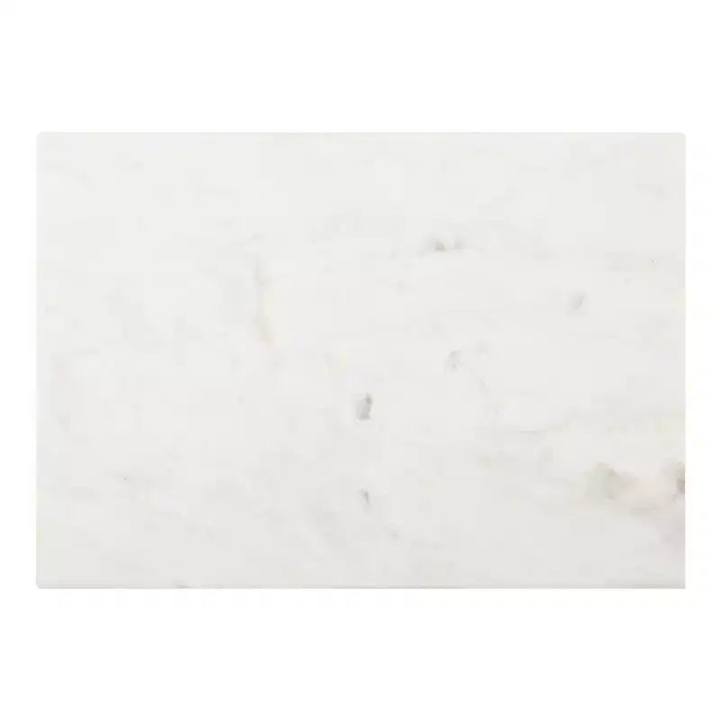 Mesa auxiliar en C Modern Glam con tapa de mármol blanco y estructura de metal dorado, 26.5" de alto
